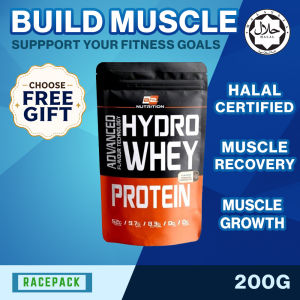 BS Nutrition Hydro Whey Protein 200g Lean Muscle HALAL  Lean Muscle Build Muscle Muscle Recovery HALAL Certified (Select Flavour)