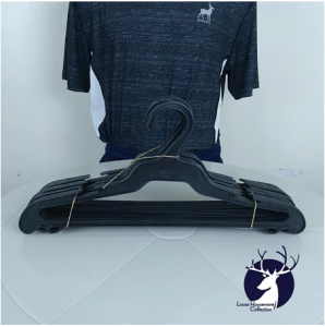 (12 in 1) LAUNDRY HANGER / CLOTH HANGER / PLASTIC HANGER WITH NON-SLIP HANGER HOOKS BLACK / SABITAN