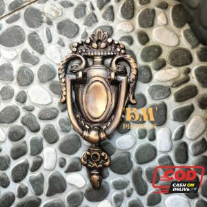 Ketukan Pintu Rumah Kuningan Antik 014 Ketukan Pintu Kuningan 1 pcs Ukuran 17 cm x 8 cm