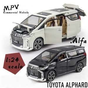 TOYOTA ALPHARD โมเดลรถเหล็ก ของเล่นของสะสม รถจำลองเสมือนจริง เปิด-ปิดประตูได้ มีไฟหน้า-ท้าย พร้อมเสียง วิ่งไว้ PULL BACK พร้อมส่งจากไทย 120CZ