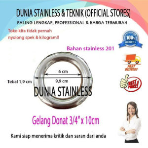 hiasan pagar Gelang Donat 3/4" x 10cm