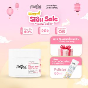 Mặt nạ đất sét sủi bọt MILLFORD Mặt nạ đất sét AC Bubbly Bubbly làm sạch da cải thiện lỗ chân hủ 125g