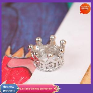Graceful 2pcs 1:12 Dollhouse Miniature Mini Metal Crown Model Toys Dolls Accessories