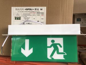 ป้ายไฟฉุกเฉิน Fire Exit แบบฝังสำรองไฟ 3-5 ชม. ป้ายทางหนีไฟ ป้ายทางออก ป้ายไฟ Emergency