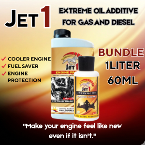 JET 1 Extreme Oil BUNDLE 250ML+1LITER Engine Protector Nano Tech Iwas Usok Save Gas High Performance for All Cars