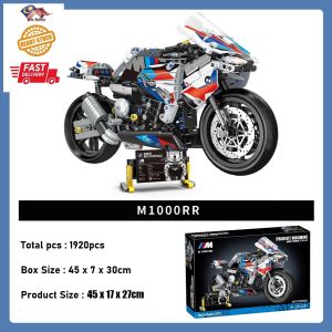 1:5 1920pcs Building Block Toys BMW M1000RR Superbike Technic brick kids toys