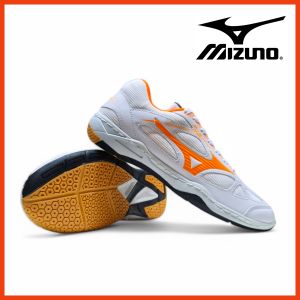 SEPATU BADMINTON MIZUNO SOL KARET BERDECIT DI JAHIT SEKELILING / SEPATU OLAHRAGA BULUTANGKIS VOLI