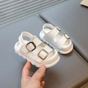 Summer Kids Sandals Fashion Korean Children Footwear Solid Color Anti-Skid Shoes for Baby Boys Girls Shoes Infant Sandals I05142