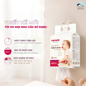 Khăn vải khô đa năng Tropical 160 tờ khăn khô mamamy tropical cao cấp