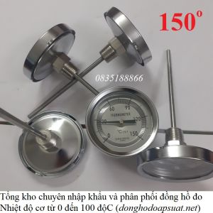 Đồng hồ đo nhiệt độ 150 độ C - DAEWON Hàn Quốc (Chân sau) đo nhiệt độ nước nóng lò hơi lò sấy