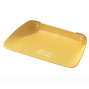 DGFDF Creative Pet Anti Spill Placemat PU Leather Waterproof Cat Bowl Mat Easy To Clean Semi-enclosed Pet Feeding Mat Prevent Food and Water Spills