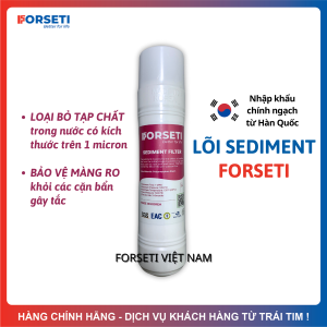 Lõi Sediment FORSETI Nhập Khẩu Hàn Quốc 10Inch Dạng U (U-Type) Cắm Nhanh Giúp Loại Bỏ Tạp Chất Có Kích Thước Trên 1 Micron Dùng Được Cho Máy Korihome