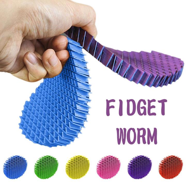 Fidget Worm Stress Reducing Toys Worm Big Fidget Toy Relief Squishy ...