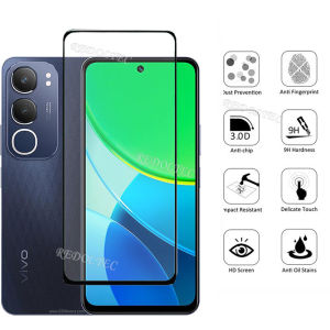 VIVO Y19S 2 in 1 Screen Protector+ Protector Full Cover Full Glue VIVOY19S VIVO Y19 S Tecno Pova6Neo Tempered Glass Film Protection With Camera Flim Protection