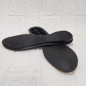 Outsole Sandal Wanita Flat Shoes Odrey Alas Bawah Sandal Teplek Hitam dan Coklat size 36 - 40