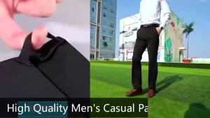 Men Suit Pants Light Thin Elastic Slim Fit Dress Pants Business Solid Casual Straight Leg Trouser Men Clothing Oversize 29-422026