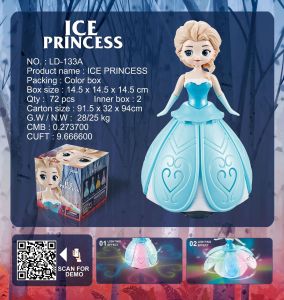 Dance Robot Elsa Princess Frozen Toys Dancing Robot with Light Music for Boy Girls Kids Gift (FAST DELIVERY)