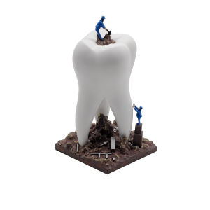 1PC Handmade Resin Tooth Sculpture Cute Dental Decor For Dentist Office Clinic Home Decoration Art Craft