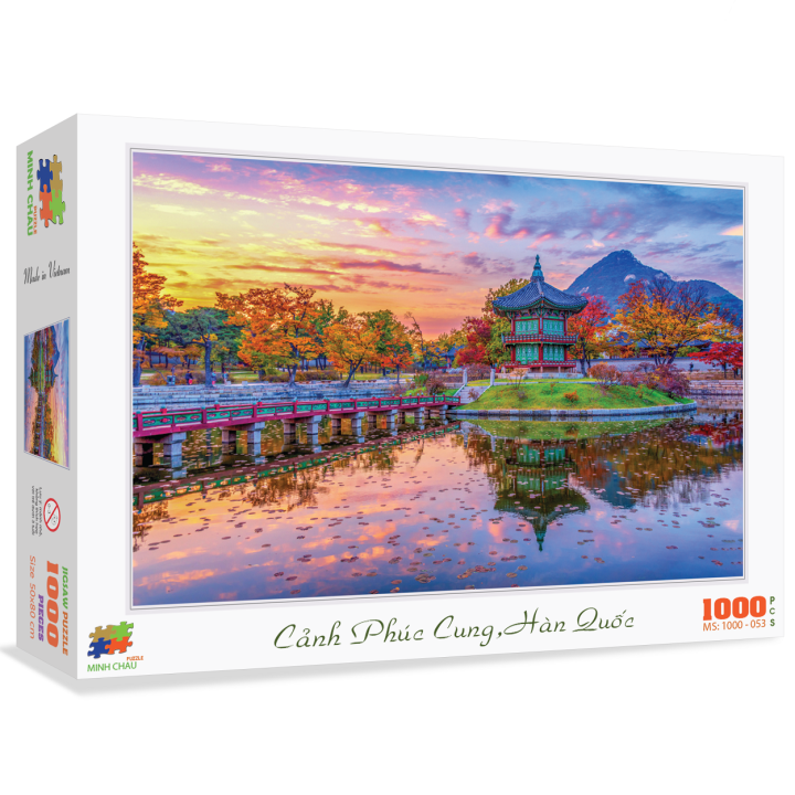 Bộ Tranh Xếp Hình Minh Châu 1000 Mảnh – Cảnh Phúc Cung, Hàn Quốc (Kích ...