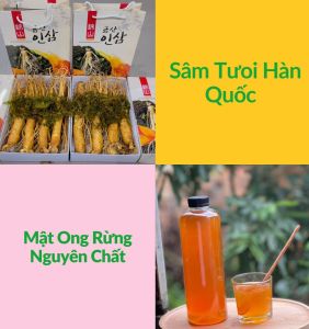 1Kg Sâm Tưoi Hàn Quốc + Tặng 1 lít Mật Ong Rừng Về Ngâm Thượng Hạ Cho Sức Khoẻ Hằng Ngày - Tin Sâm