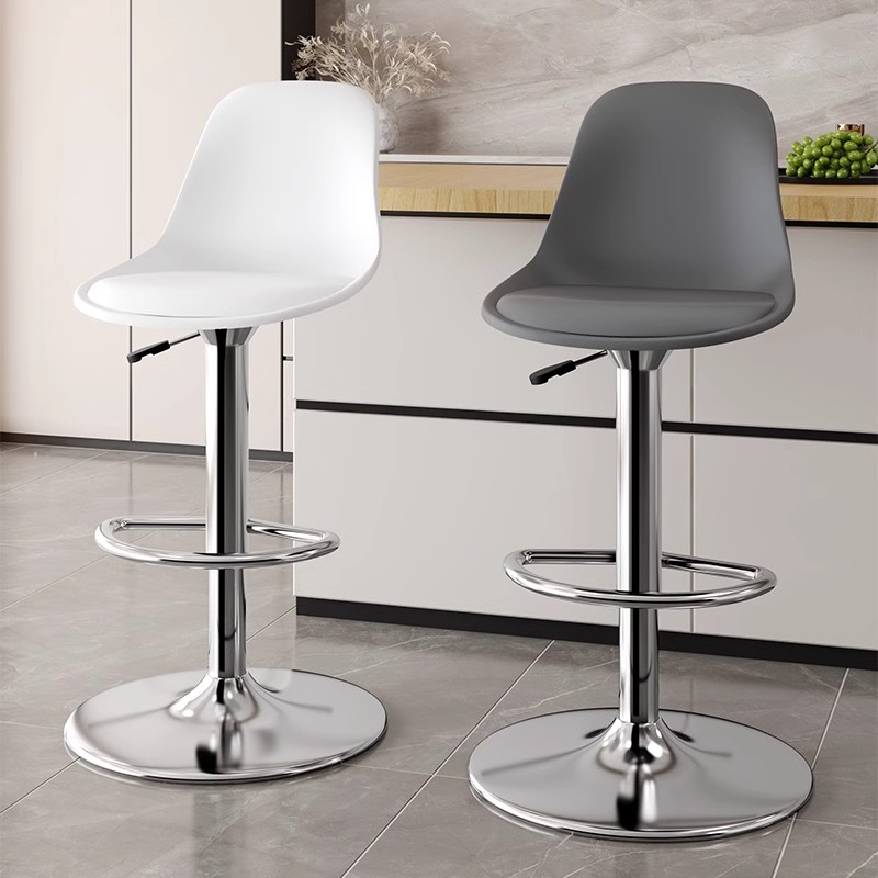 เก้าอี้บาร์ AIBG  สไตล์ขาสูง เก้าอี้หมุนได้ 360° ปรับสูงต่ำได้ เก้าอี้หนัง PU เก้าอี้สูง เก้าอี้ในร้านอาหาร มันมี 3 สี