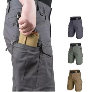 Mens Upgraded IX7 Tactical Shorts - Waterproof Quick-Dry & Multi-Pocket. Military-Style Cargo Pants for Hunting Fishing & Camping Adventures!