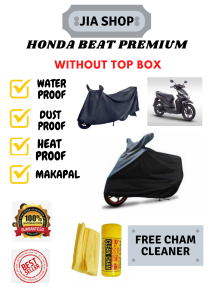HONDA BEAT PREMIUM MOTORCYCLE COVER WITH FREE CHAM CLEANER (COD)