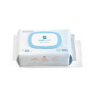 Simple Health ทิชชู่ ทิชชู่เปียก Baby Wipes ชุ่มชื้น อ่อนโยน นุ่ม ไม่ขาดง่าย 10 แผ่น