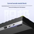 AULA M75 CNC Aluminum Wireless Mechanical Keyboard RGB Hot swappable 75% GASKET Structure Custom Gaming Keyboard With Knob. 