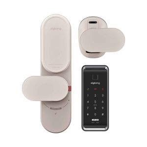 HDB/BTO Door Lock Bundle - Zigbang ZD-R70 Wooden Door Smart Lock (Black/ Ivory/ Aqua Green) + SHP-A21 Metal Gate Lock