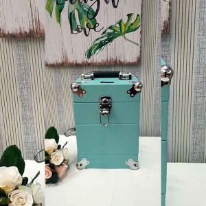 Beautycase seri A ocean green/ tas kosmetik/ beautycase/ makeup box