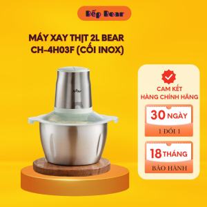 Máy Xay Thịt Bear 2L Cối Inox Xay Đa Năng Công Suất Lớn CH-4H03F Xay Thực Phẩm Xay Cua - Hàng Chính Hãng