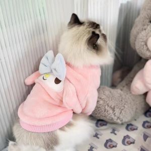 Christmas Gift Halloween Sanrios Winter Style Thicken Keep Warm Pet Home Clothes Kawaii My Melody Cartoon Cute Cat Dog Pet Cotton Clothes Pet Supplies