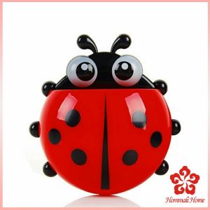 PHM ที่เก็บแปรงสีฟัน ที่วางแปรงสีฟันลายเต่าทอง การออกแบบติดผนังแบบไม่มีรูพรุน toothbrush holder