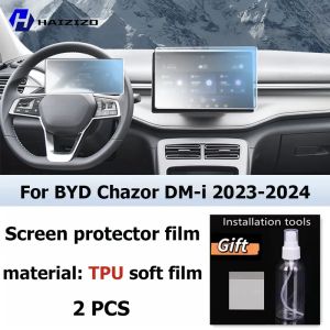 kkmf For BYD Chazor DM-i 2023-2024 Car interior Matte Screen Protector console GPS Navigation LCD screene TPU film Scratch resistant 8N6Y2