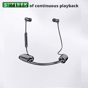 BONINE Bluetooth Earphones Wireless Headphones 100 Hours Play Music Neck-Mounted Bluetooth5.0 Headset IPX5 Waterproof Sports Wireless Earbuds with Bass Effect 9D Stereo Sound