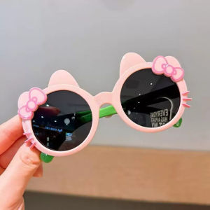 【𝗥𝗲𝗮𝗱𝘆 𝗦𝘁𝗼𝗰𝗸】Korea Fashion Cartoon Cat Sunglasses Female Ins Anti-Ultraviolet Ray Cute Student Gift