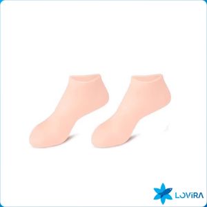 LoviRa Silicone Moisturizing Gel Heel Socks Foot Care Socks Soft and Comfortable