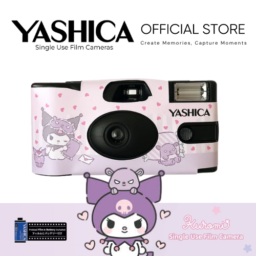 Yashica X Kuromi 35mm Color 400 Film Disposable Camera (White