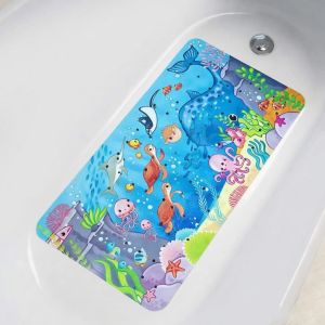 Non Slip Shower Mats for Inside Shower 38x70cm PVC Bathroom Bathtub Mat Non-Slip Bath Mat for Tub with Suction Cups Drain Holes2026