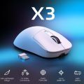 ATTACK SHARK X3 Lightweight Wireless Gaming Mouse with Tri-Mode 2.4G/USB-C Wired/Bluetooth,26K DPI, PAW3395 Optical Sensor,Kailh GM8.0 Switch,5 programmable Buttons for PC/Win/(White). 