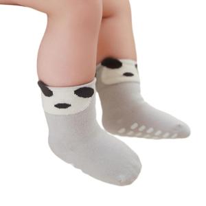 Infant Cartoon Floor Socks Nonslip Rubber Grip Cotton Socks Stretchy Floor Socks Prewalker Shoes 0-5Y Baby Accessory