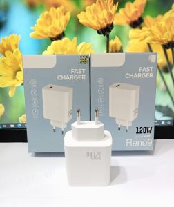 Batok Adapter OPP RENO 9 120W Super VOOC Support Fast Charging