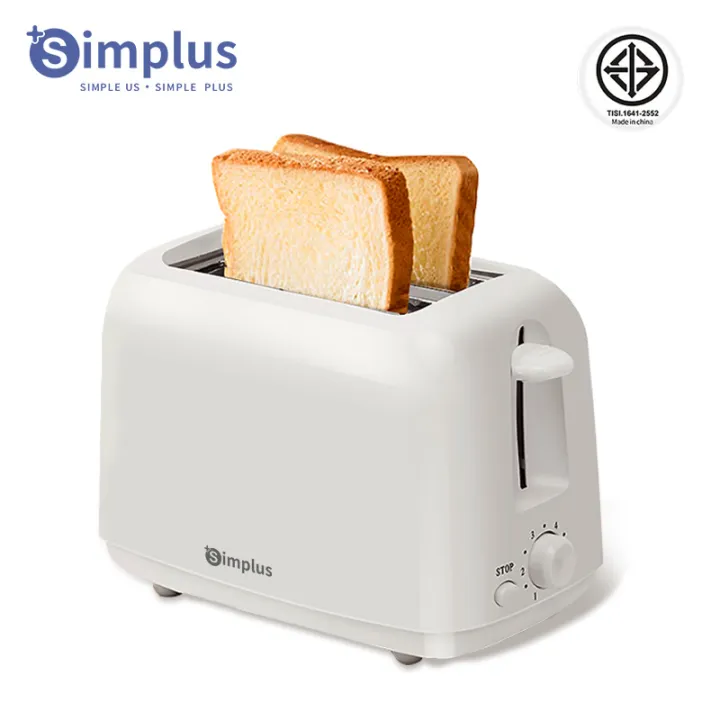 Simplus เครื่องปิ้งขนมปัง 2 ช่อง รุ่น DSLU001 สแตนเลส 304 ปรับความร้อนได้ 6 ระดับ