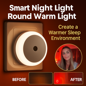 Intelligent Sensor Red Light Sleep Aid Night Light Led Plug-in Atmosphere Small Night Lamp Multifunctional Photo Light