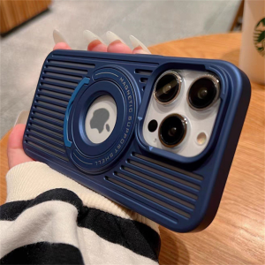 🔥รับประกันสินค้า..ส่งจากไทย24ชม🔥เคส ไอโฟน 11 เคสไอโฟน13 Magsafe เคสระบายความร้อนสำหรับ iPhone 15 14 13 12 Pro Max 15 Plus เคสชาร์จไร้สายหดได้ฝาครอบฉากยึดแบบซ่อน