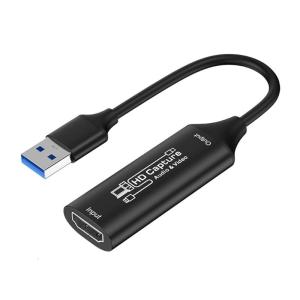 USB Capture for Video Recording 1080P60 Output Metal Housing Not Delay Streaming Multiple Device Support