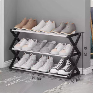 Rak Sepatu Dan Sandal 3 Size Rak Sepatu Minimalis Stainless Steel Kokoh Rak Serbaguna Terbaru B-19