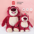 Gấu bông Lotso Bear gấu dâu Disney tỏa hương dâu thơm nhẹ, dáng ngồi thương hiệu Miniso. 