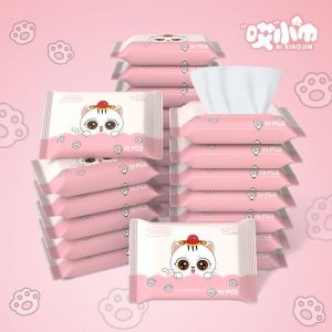 Tisu Basah 💦 哎小巾湿巾10抽 Wet Wipes 10PCS Pembasmi Kuman Lembut Wet Tissue Portable Baby Wipes Hand Mouth Soft